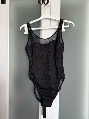 Miraclesuit Black Sheer Swirl One-Piece Swimsuit
